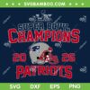 Patriots Super Bowl Championship SVG, Go Pats Super Bowl Lx SVG PNG