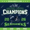 Seahawks Championship 2026 SVG, Seattle Seahawks Super bowl Champions SVG