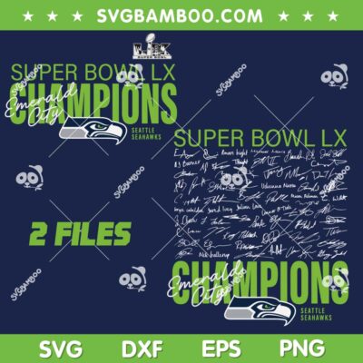 Seahawks Super Bowl Champions SVG, Seattle Seahawks 2X Champs SVG PNG Seahawks Super Bowl Champions SVG, Seattle Seahawks 2X Champs SVG PNG