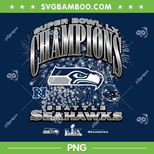 Seahawks Super Bowl Champions PNG, Seattle Seahawks Football Champs 2026 PNG