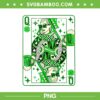 Shamrock Queen Playing Card PNG, King Queen Card Saint Patricks Day PNG