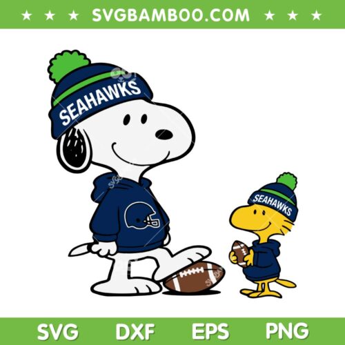 Snoopy Seahawks Football SVG PNG, Peanuts Snoopy Seahawks Super Bowl LX SVG