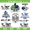 Super Bowl LX SVG Bundle, Seahawks vs Patriots Super Bowl SVG Bundle, NFL Championship 2026 Bundle SVG