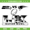 Seahawks vs Patriots Super Bowl Logo SVG, Super Bowl 2026 Logo SVG PNG