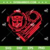 Transformers Valentine's Day SVG, Autobot Valentines Heart SVG PNG Transformers Valentine's Day SVG, Autobot Valentines Heart SVG PNG