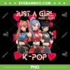 Kpop Demon Hunters Valentines Day PNG, Huntrix Valentines Heart PNG