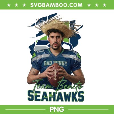 Bad Bunny Seahawks Super Bowl PNG, Benito Bowl Seahawks PNG