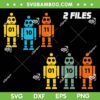 01 10 11 Robot SVG Bundle, Funny Robots SVG PNG