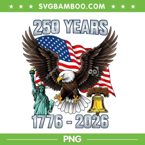 250 Years Eagle PNG, American 250th Anniversary PNG