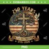 250 Years Faith and Freedom PNG, Christian USA 250th Anniversary PNG