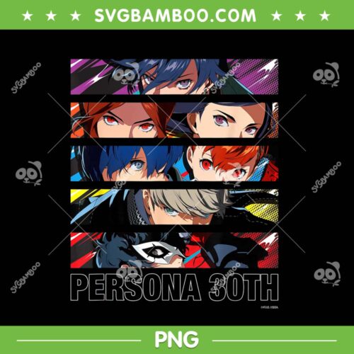ATLUS Persona 30th PNG, Protagonist Series Hero Line Up PNG