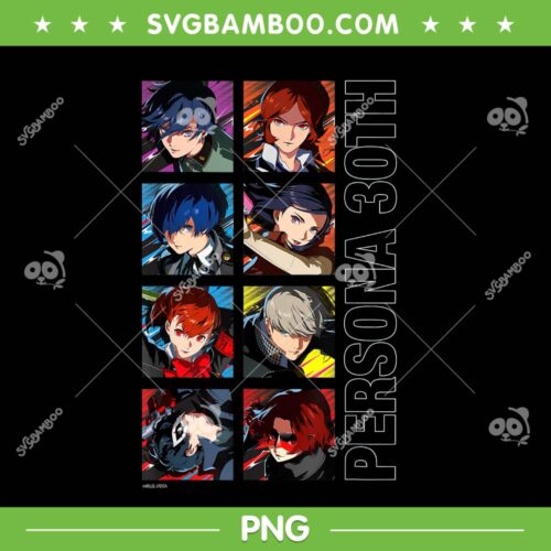 ATLUS Persona 30th PNG, Protagonist Series Legacy Stack PNG