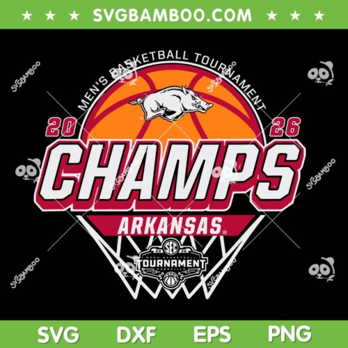 Arkansas Razorbacks SEC Champions 2026 SVG, Men's Basketball Arkansas Football Champs SVG PNG