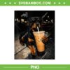 Cool Rottweiler Drinking Iced Coffee PNG, Funny Dog Coffee Night PNG