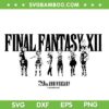 Final Fantasy XII SVG PNG, 20th Annivasary Final Fantasy SVG