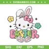 Hello Kitty Easter SVG, Sanrio Kitty Cat Bunny SVG PNG