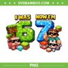 I was 6 Now I'm 7 Pixel Game PNG, Minecraft 67 Meme Birthday PNG