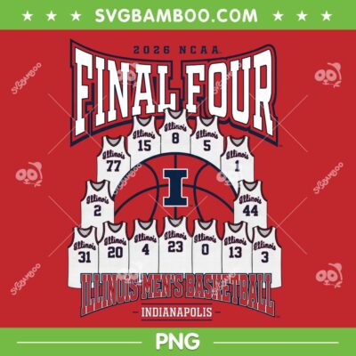 Illinois Men's Basketball Final Four PNG, Illinois Football Jersey PNG