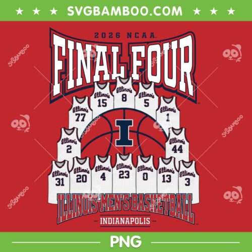 Illinois Men's Basketball Final Four PNG, Illinois Football Jersey PNG
