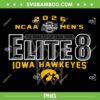 Iowa Hawkeyes Elite 8 PNG, 2026 Men's Basketball Iowa Hawkeyes PNG