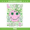 St Patricks Day Lucky Vibes PNG, Smiley Face Shamrock Pink PNG St Patricks Day Lucky Vibes PNG, Smiley Face Shamrock Pink PNG