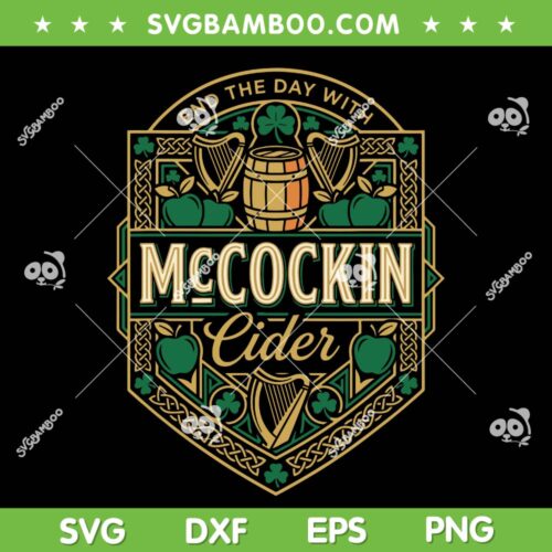 McCockin Cider SVG PNG, St Patrick Day McCockin SVG