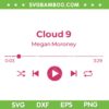 Megan Moroney Cloud 9 Tracklist SVG, Moroney Music Tour 2026 SVG PNG