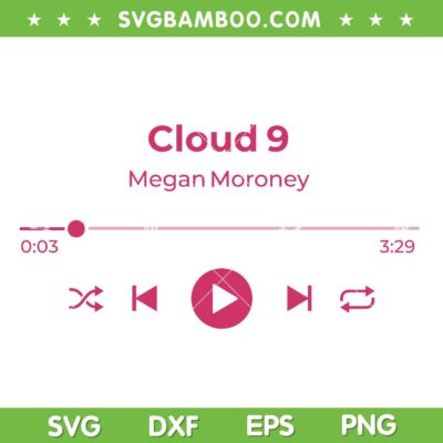 Megan Moroney Cloud 9 Tracklist SVG, Moroney Music Tour 2026 SVG PNG
