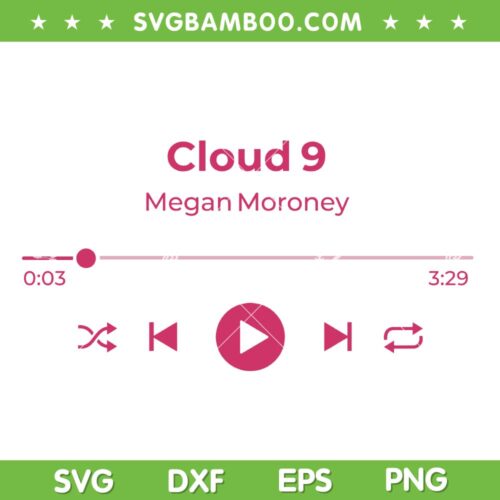 Megan Moroney Cloud 9 Tracklist SVG, Moroney Music Tour 2026 SVG PNG