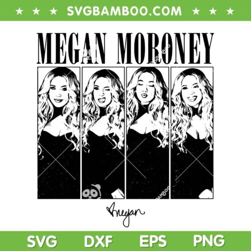 Megan Moroney Portrait Frame SVG PNG, Moroney Cloud Nine Tour SVG PNG