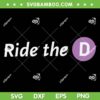 Ride The D Metro SVG, Ride the D SVG PNG