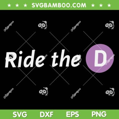 Ride The D Metro SVG, Ride the D SVG PNG