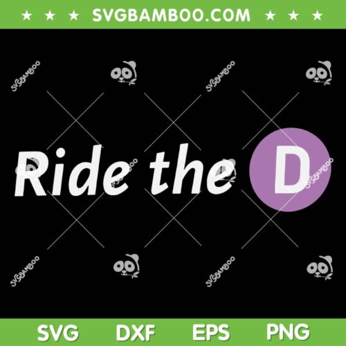Ride The D Metro SVG, Ride the D SVG PNG