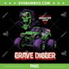 Grave Digger Monster Truck PNG, Monster Jam Grave Digger PNG