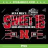 Nebraska Cornhuskers March Madness 2026 PNG, Men's Basketball Sweet 16 PNG Nebraska Cornhuskers March Madness 2026 PNG, Men's Basketball Sweet 16 PNG