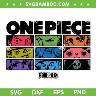 One Piece Character Colorful Pop Art SVG, Luffy Zoro Eyes Grid SVG PNG One Piece Character Colorful Pop Art SVG, Luffy Zoro Eyes Grid SVG PNG