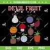 One Piece Devil Fruit SVG, Anime Devil Fruit Varieties illustration SVG
