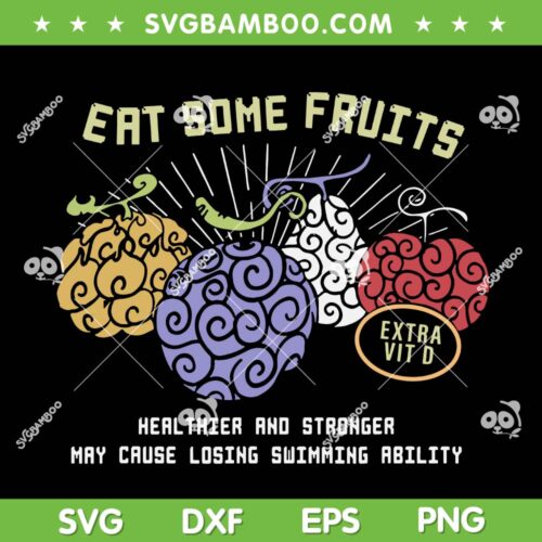 One Piece Devil Fruits SVG PNG, Eat Some Fruits SVG