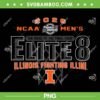 Illinois Illini Elite 8 PNG, 2026 Men's March Madness Basketball PNG