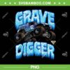 Grave Digger Ice Cold Truck PNG, Monster Jam Grave Digger Truck PNG