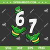 Six Seven 67 St Patricks Day SVG, 6 7 Shamrock Meme SVG PNG