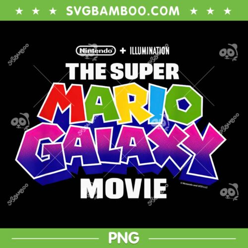 Super Mario Galaxy Movie Logo PNG, Mario Luigi Adventure 2026 PNG