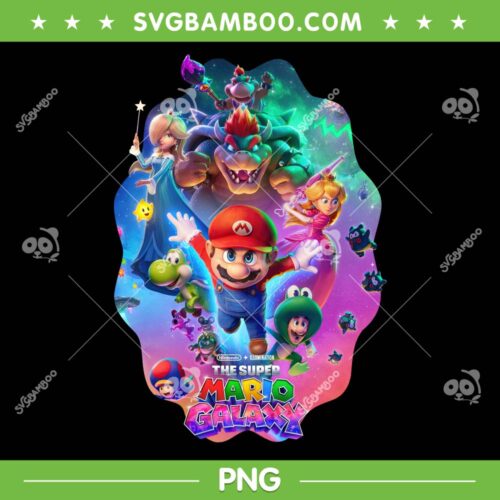 The Super Mario Galaxy Movie Poster PNG, Mario and Luigi Galaxy PNG, Super Mario Adventure