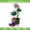 Super Mario 420 Cannabis SVG, Mario Smoking Weed SVG PNG
