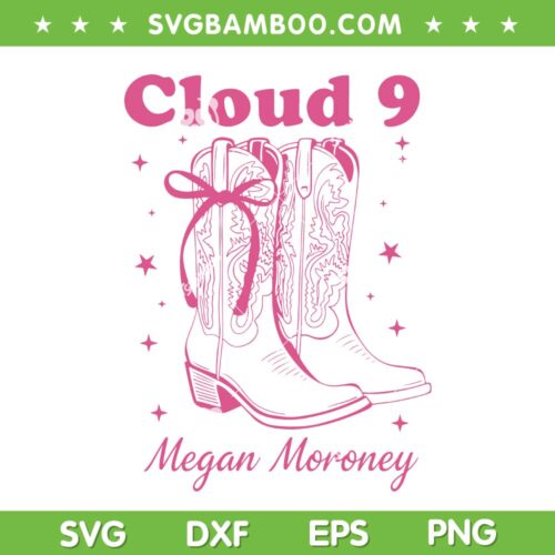 The Cloud 9 SVG, Megan Mononey Star Concert 2026 SVG PNG