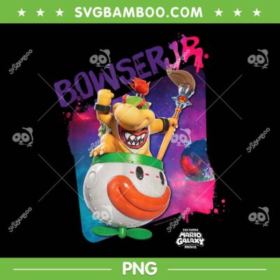 Super Mario Galaxy Movie Bowser Jr PNG, Super Mario Movie Characters PNG