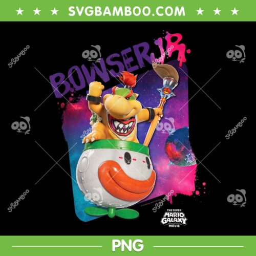 Super Mario Galaxy Movie Bowser Jr PNG, Super Mario Movie Characters PNG