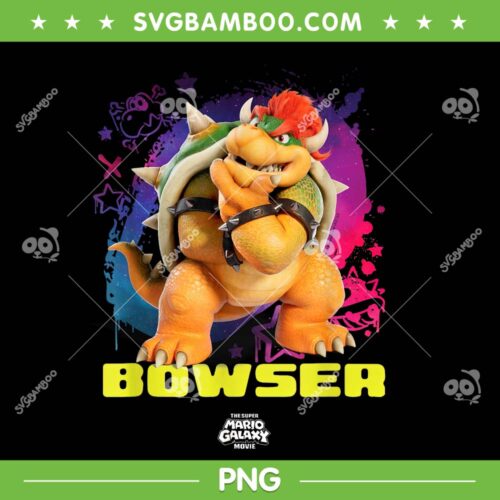 Super Mario Galaxy Movie Bowser PNG, Mario and Cool Bowser PNG