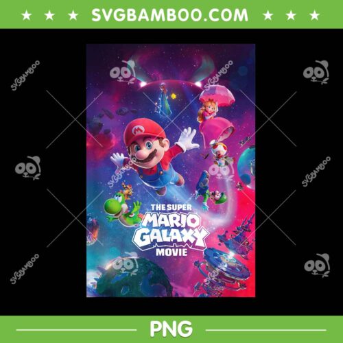 Super Mario Galaxy Movie PNG, Mario Epic Cosmic Adventure PNG