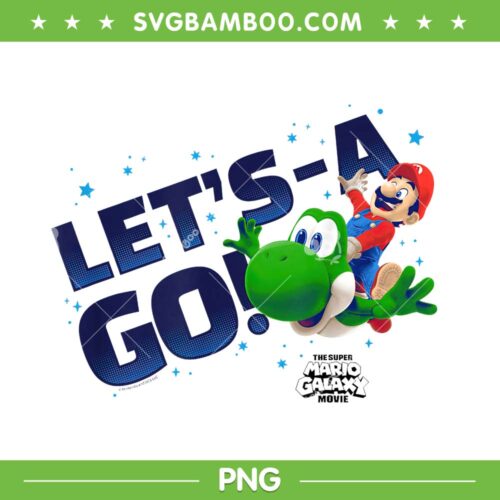 Mario Galaxy Movie Lets A Go PNG, Super Mario Star Ride PNG